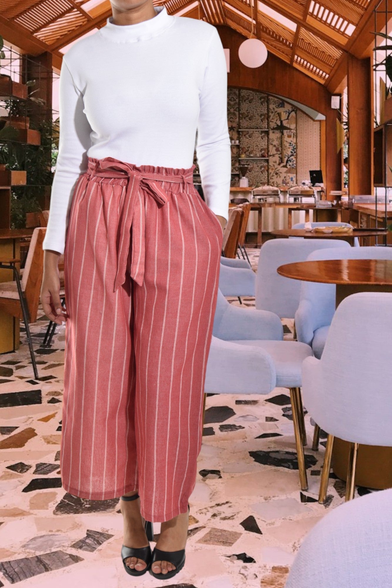 Blush 3/4 Palazzo Pants - StylePhase SA