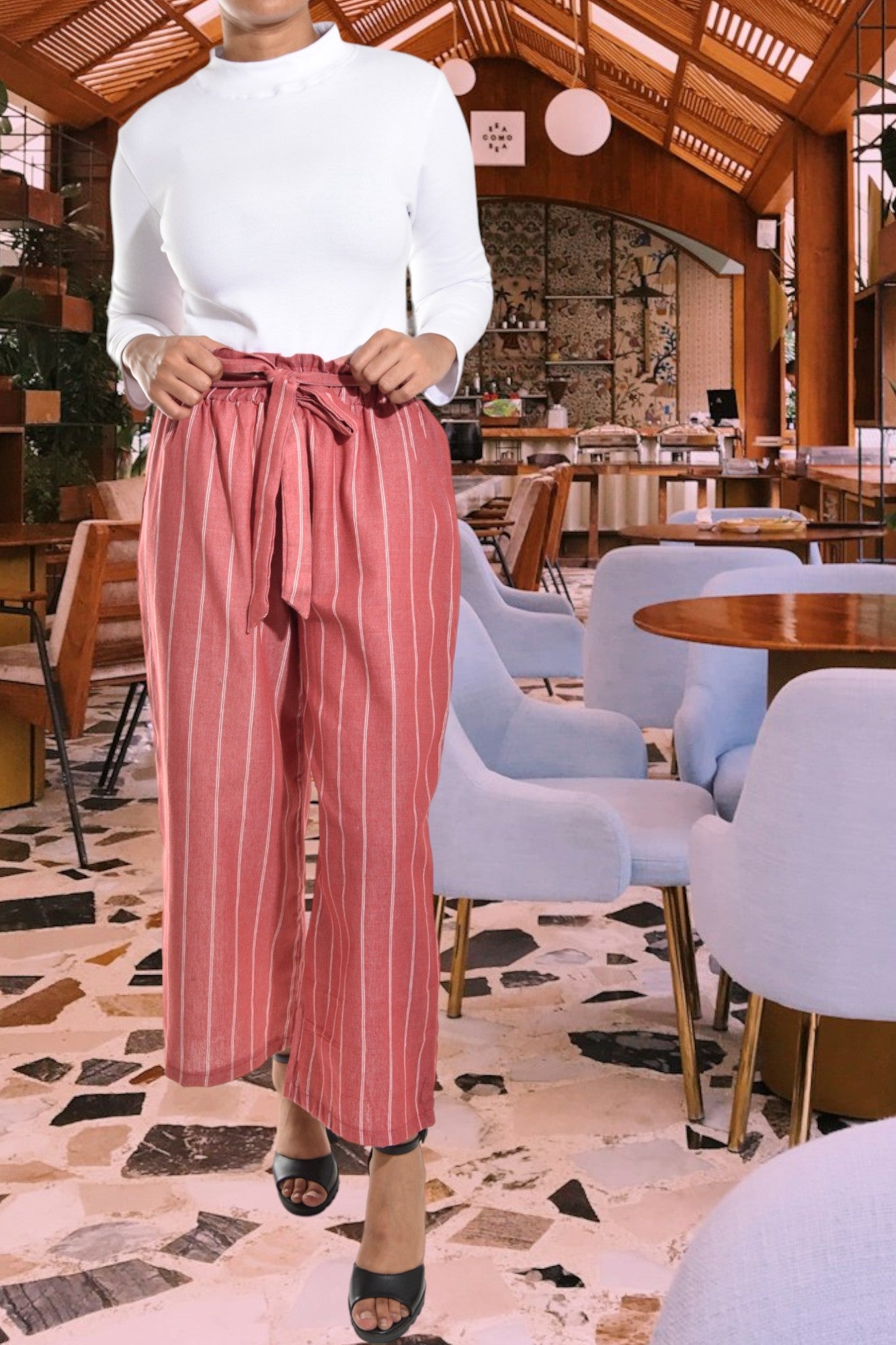 Blush 3/4 Palazzo Pants - StylePhase SA