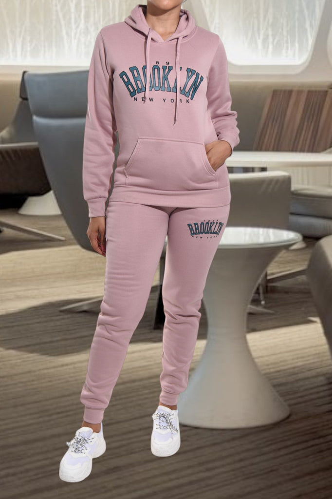 Blush Brooklyn Fleece Tracksuit - StylePhase SA