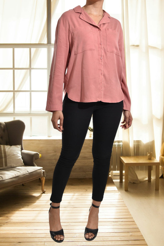 Blush Button Front Blouse - StylePhase SA