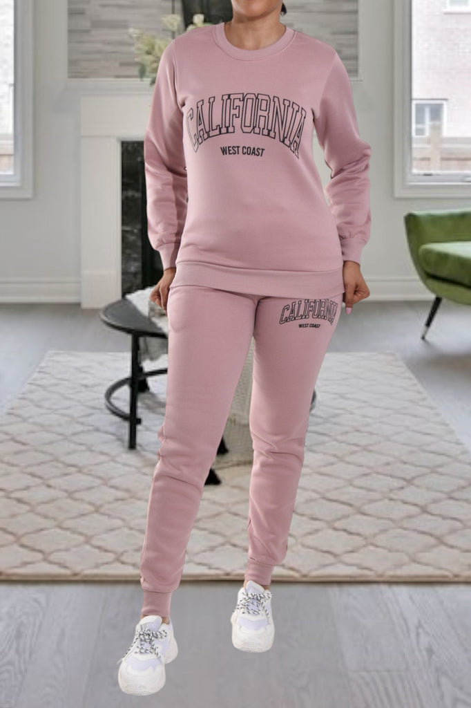 Blush California Fleece Tracksuit - StylePhase SA