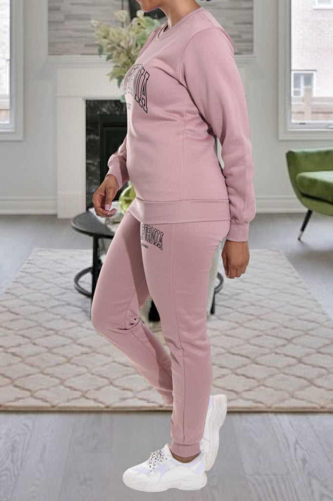 Blush California Fleece Tracksuit - StylePhase SA