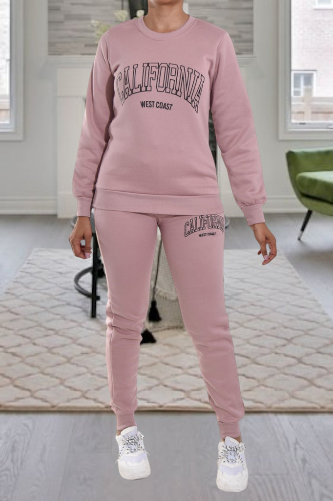 Blush California Fleece Tracksuit - StylePhase SA