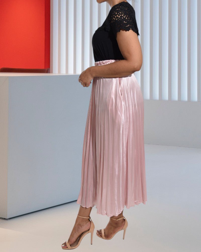 Blush Elasticated Pleated Skirt - StylePhase SA