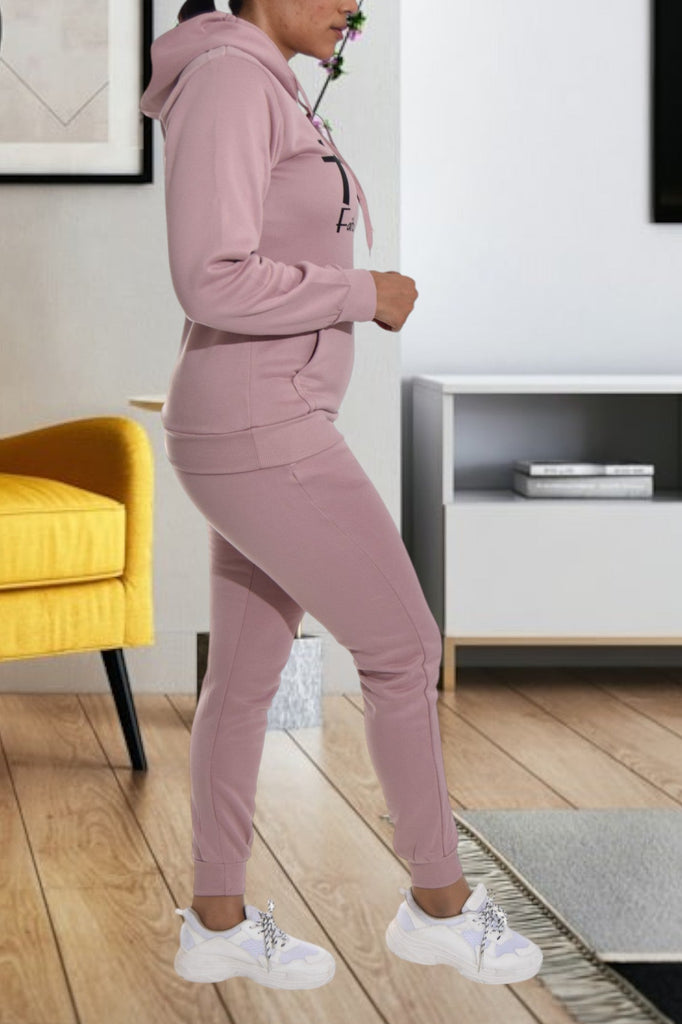 Blush Love Fleece Tracksuit - StylePhase SA