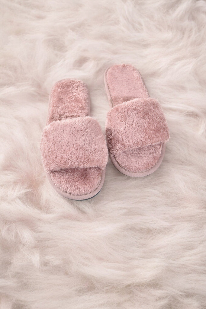 Blush Open Toe Bedroom Slippers - StylePhase SA