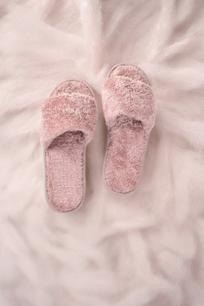 Blush Open Toe Bedroom Slippers - StylePhase SA