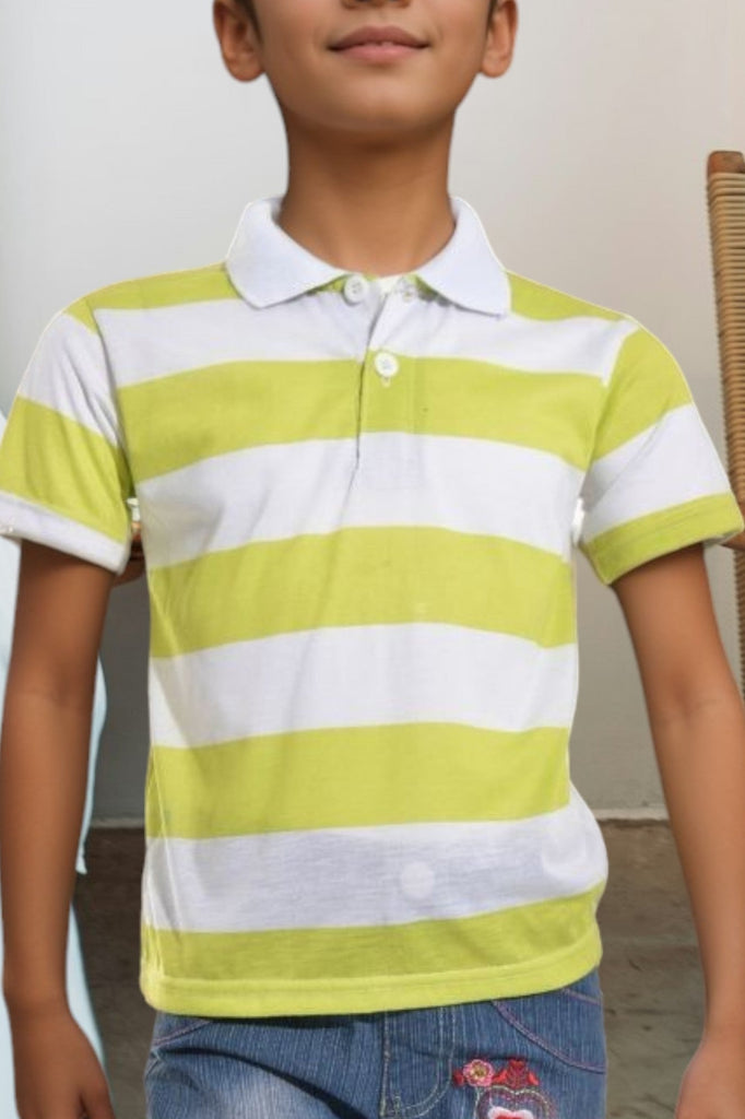 Boys Lime And White Top - StylePhase SA