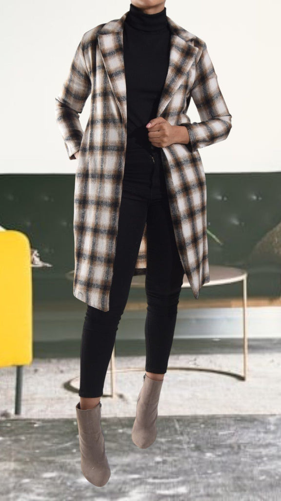 Brown Open Coat - StylePhase SA