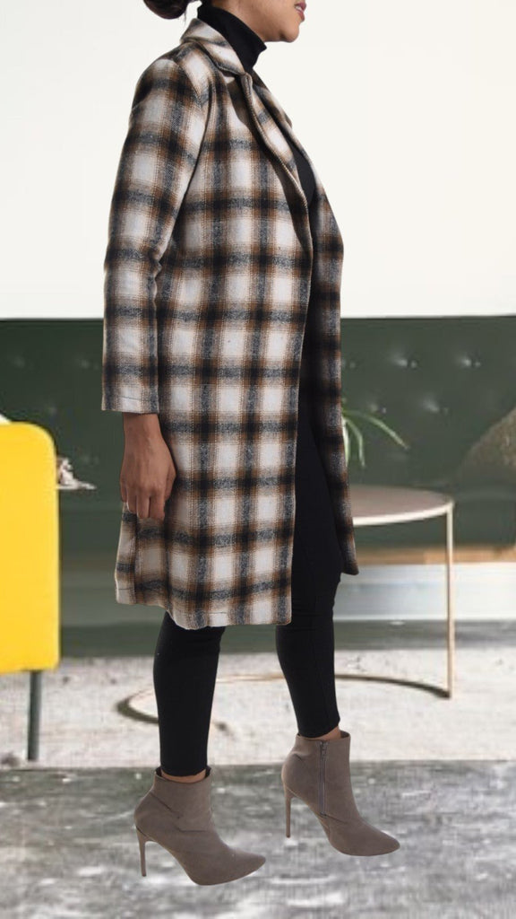 Brown Open Coat - StylePhase SA