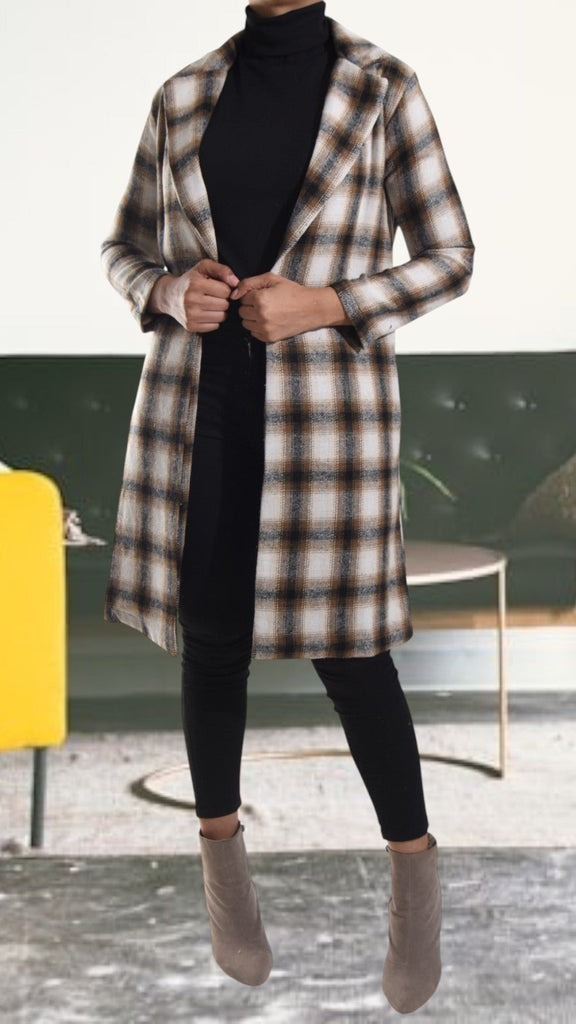 Brown Open Coat - StylePhase SA