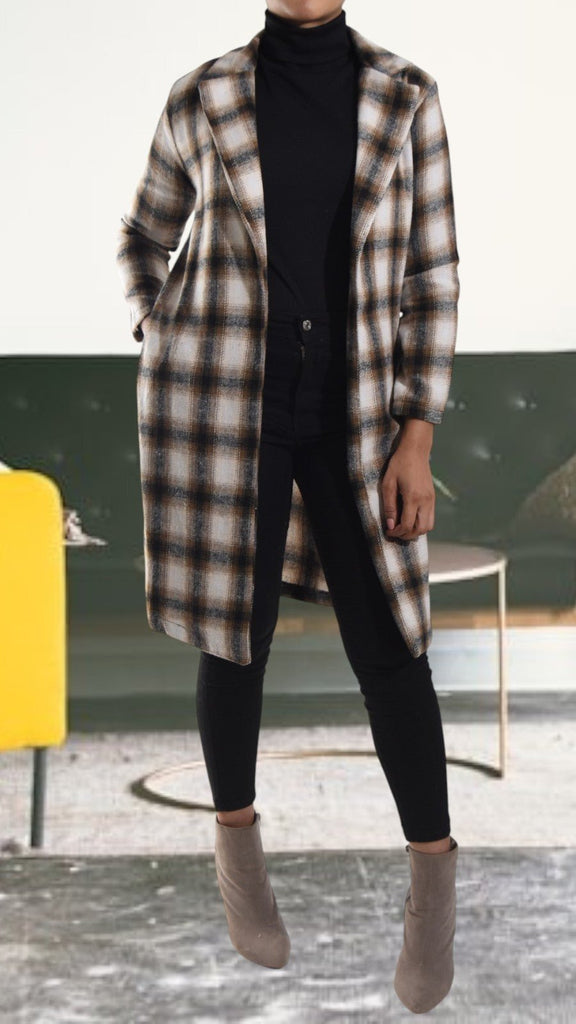 Brown Open Coat - StylePhase SA
