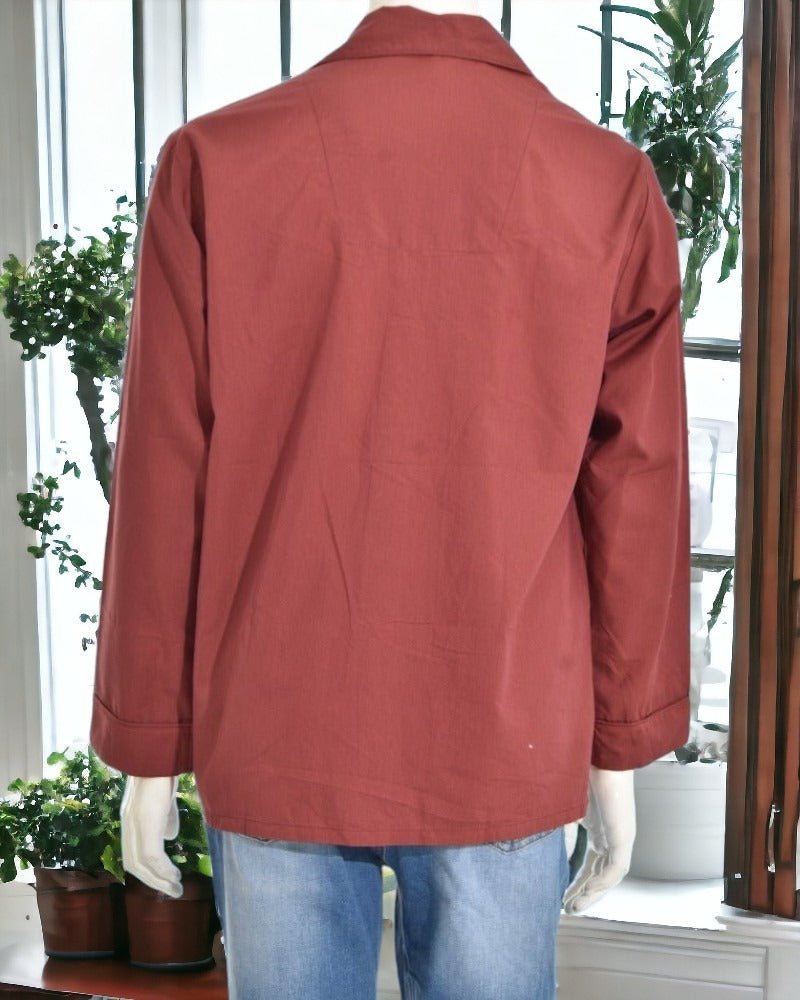 Burgundy Long Sleeve Shirt - StylePhase SA