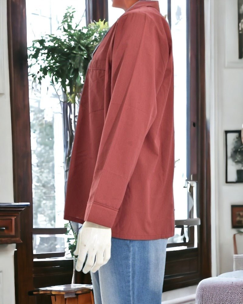 Burgundy Long Sleeve Shirt - StylePhase SA