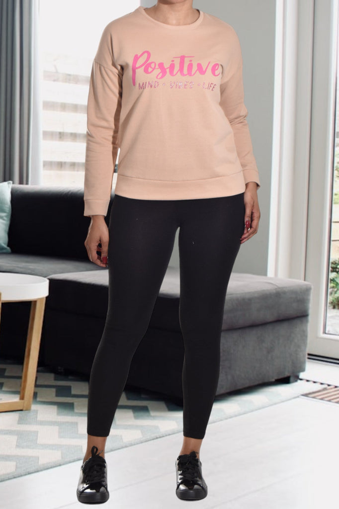 Caramel Positive Vibes Sweater - StylePhase SA