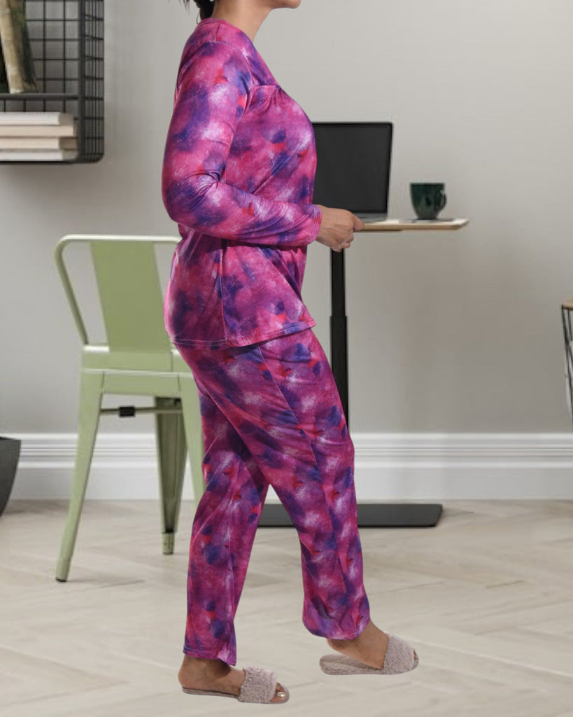 Cerise Long Pocket Pj Set - StylePhase SA