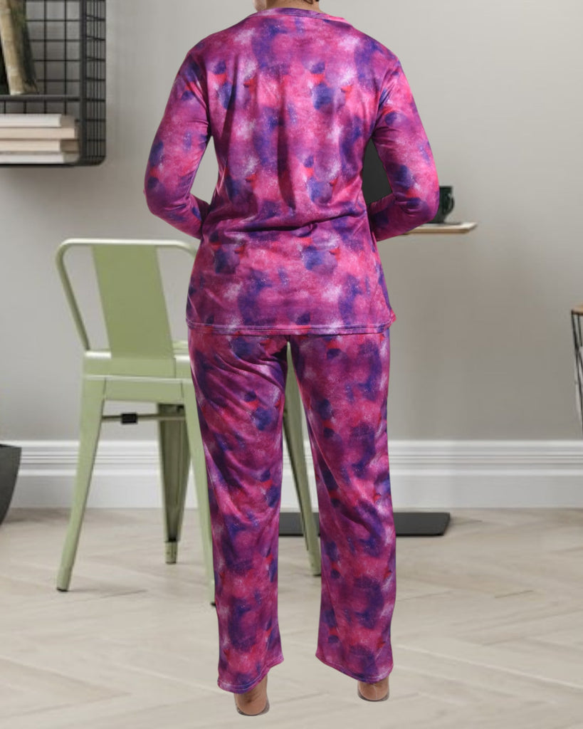 Cerise Long Pocket Pj Set - StylePhase SA