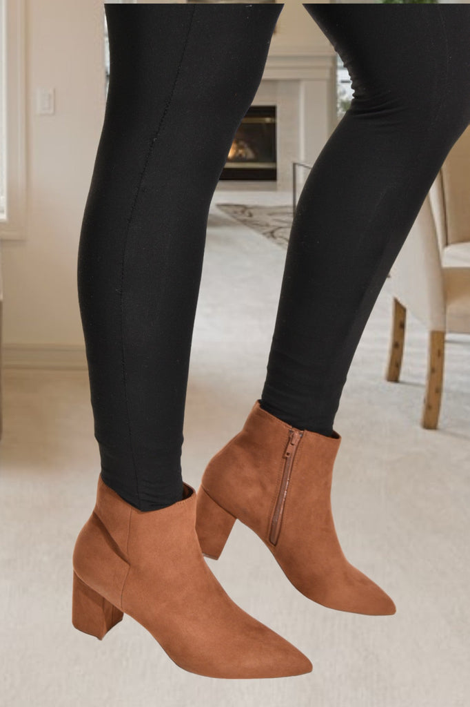 Cognac Serova Ankle Boots - StylePhase SA