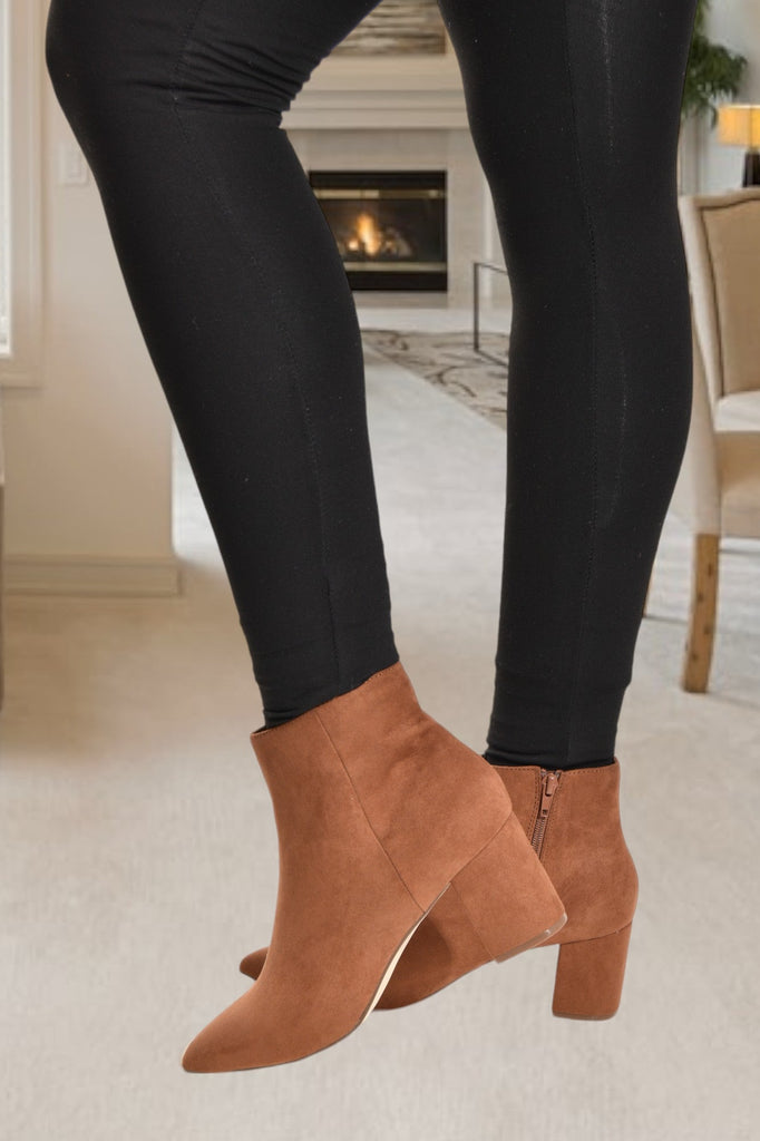 Cognac Serova Ankle Boots - StylePhase SA