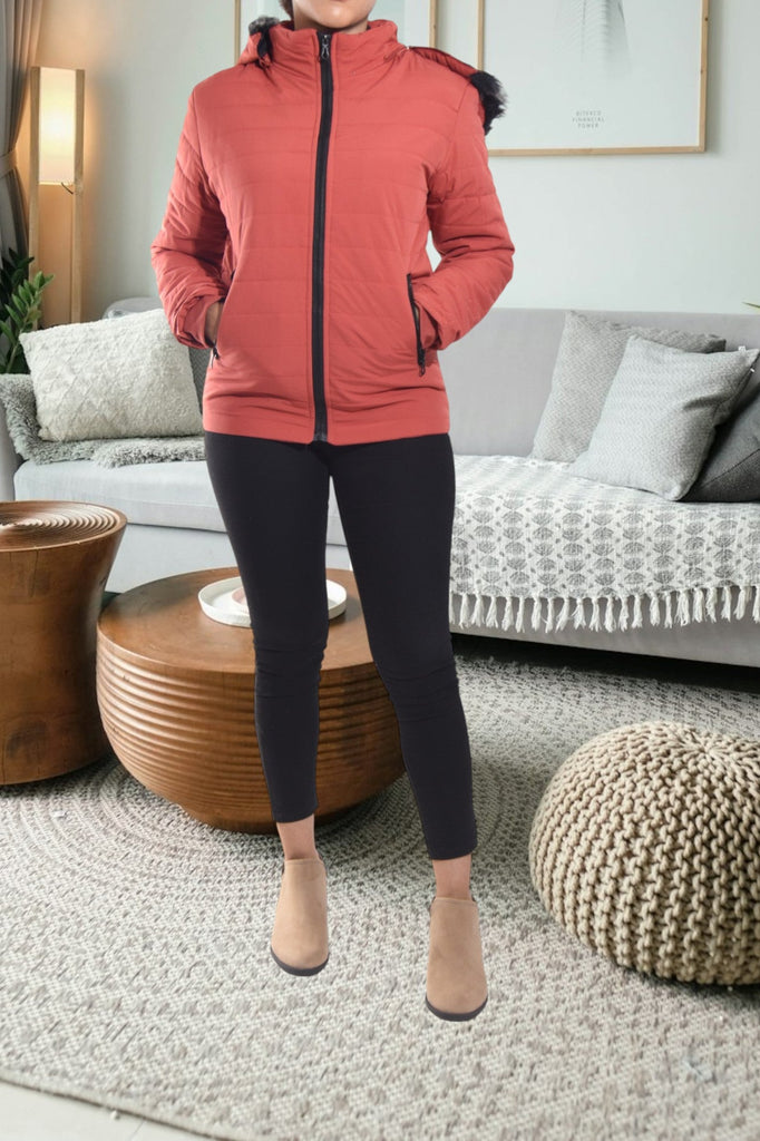 Coral Bomber Hoody Jacket - StylePhase SA