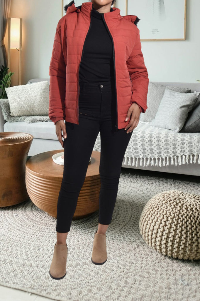 Coral Bomber Hoody Jacket - StylePhase SA