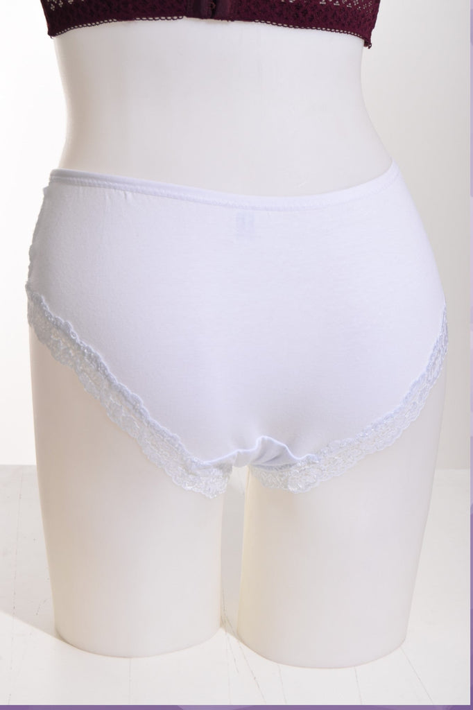 Cotton And Lace Ladies Briefs - StylePhase SA