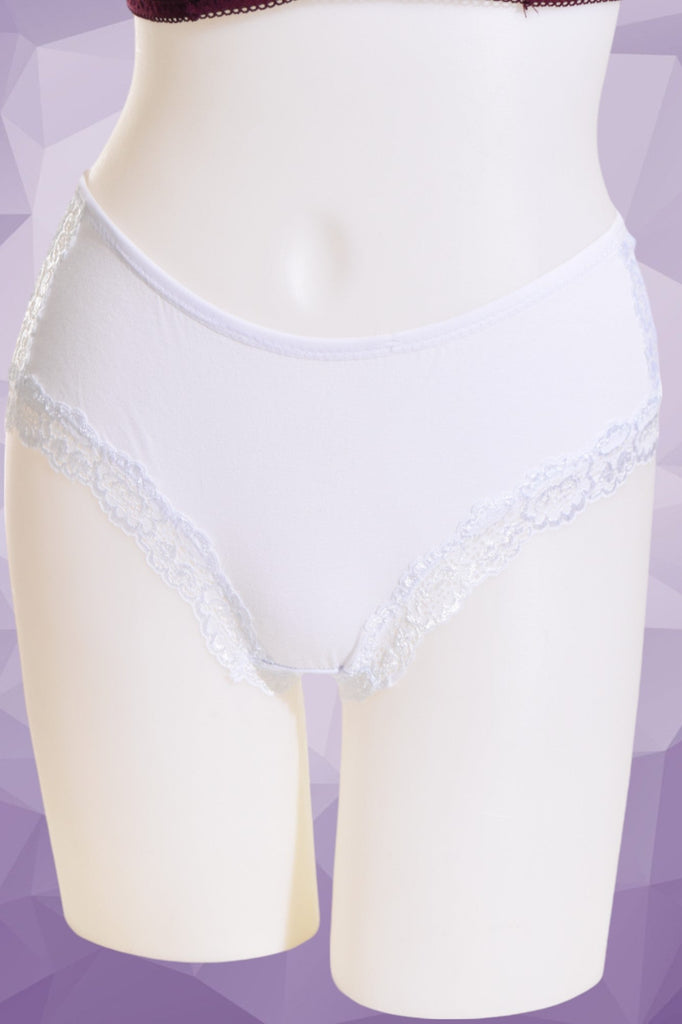 Cotton And Lace Ladies Briefs - StylePhase SA