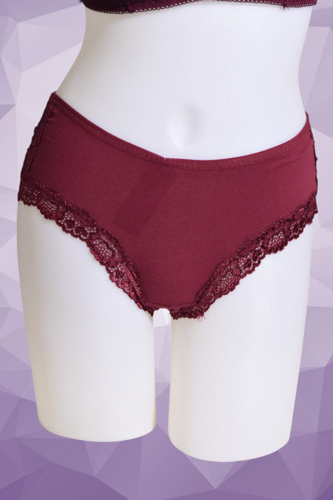 Cotton And Lace Ladies Briefs - StylePhase SA