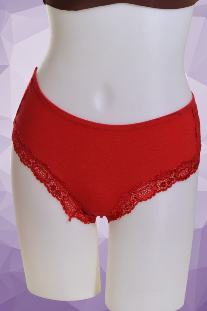 Cotton And Lace Ladies Briefs - StylePhase SA