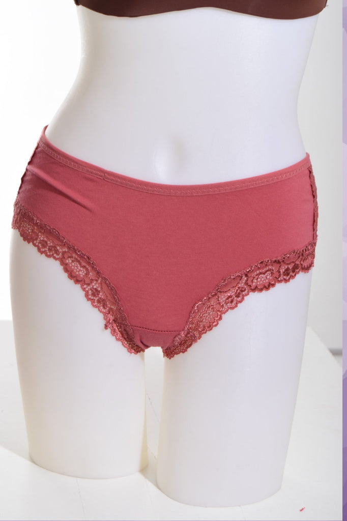 Cotton And Lace Ladies Briefs - StylePhase SA