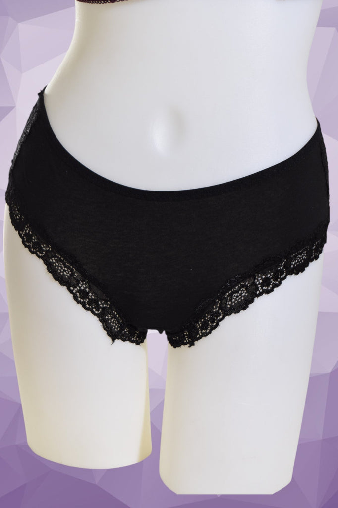 Cotton And Lace Ladies Briefs - StylePhase SA