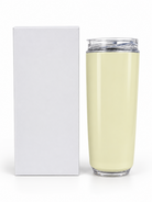 Cream travel bottle with clear lid and white gift box