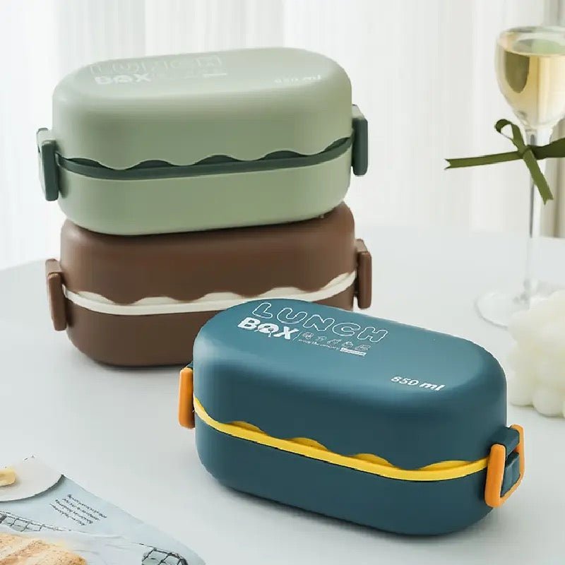 Cute 2 Tier Bento Lunchbox - 850 ml - StylePhase SA