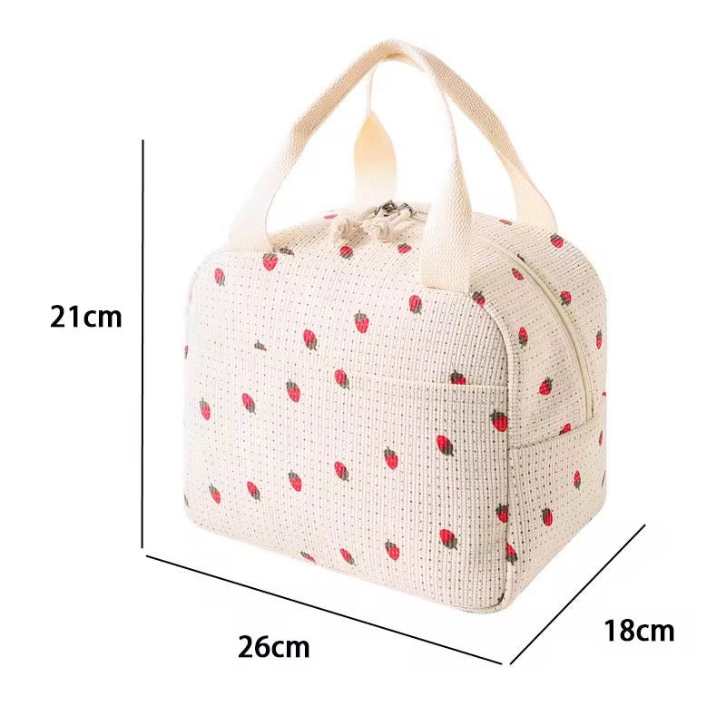 Cute Printed Insulated Lunch Bag - Home Phase