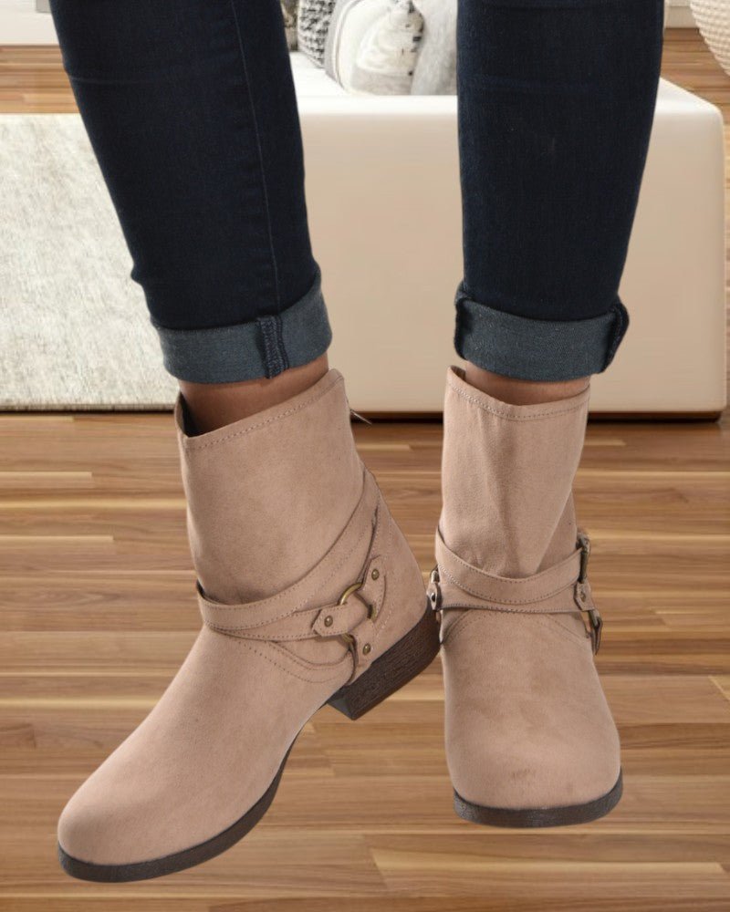 Cynthia Taupe Boots - StylePhase SA