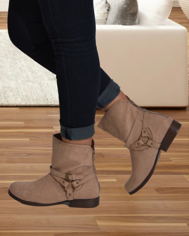 Cynthia Taupe Boots - StylePhase SA