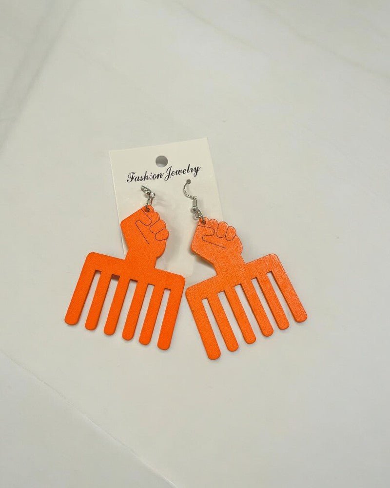 Dangling afro Comb Earrings - StylePhase SA