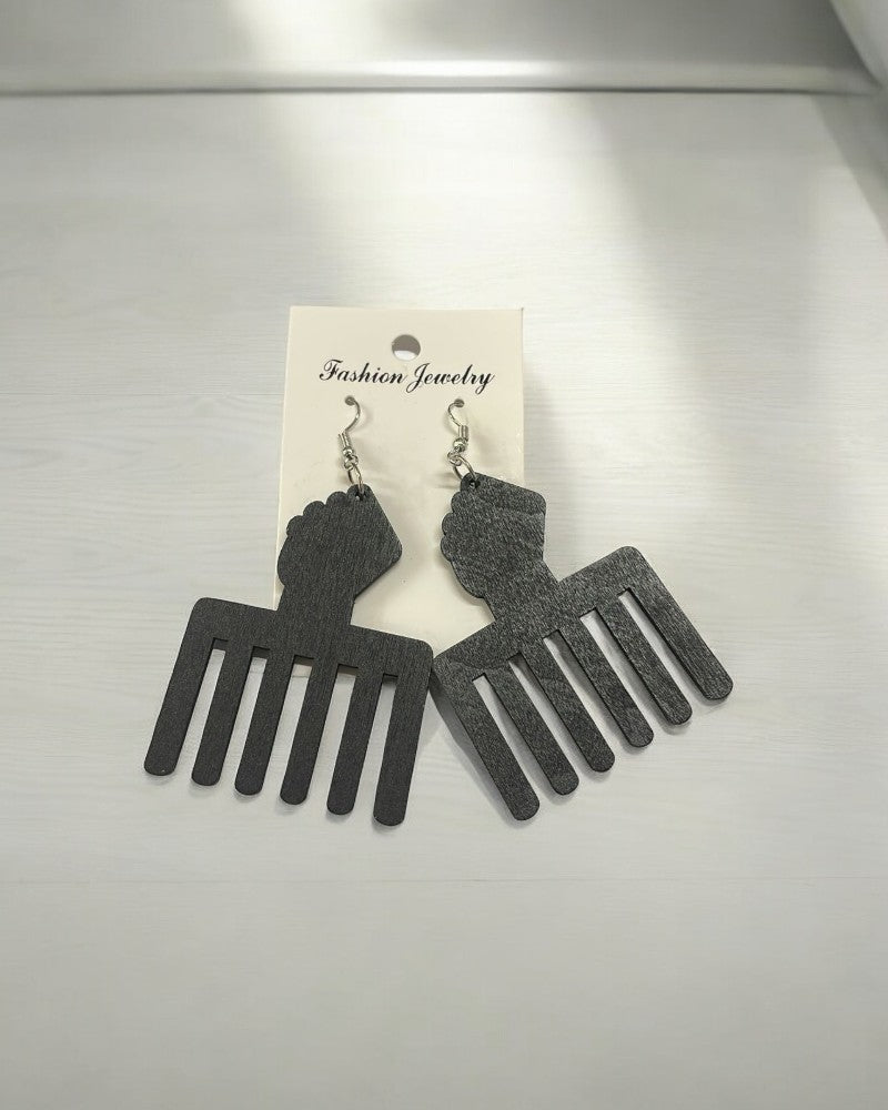 Dangling afro Comb Earrings - StylePhase SA