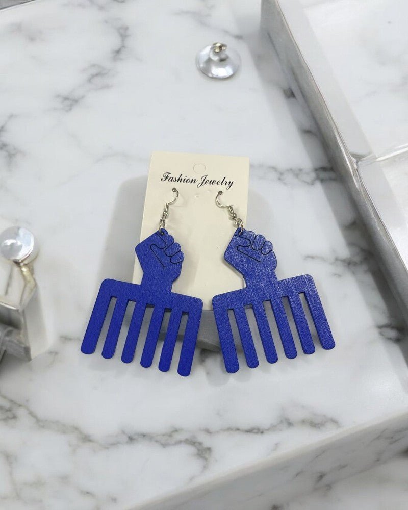 Dangling afro Comb Earrings - StylePhase SA