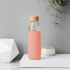 Danny Home Glass Bottle With Bamboo Lid - 550ml - Style Phase Home