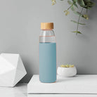 Danny Home Glass Bottle With Bamboo Lid - 550ml - Style Phase Home
