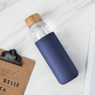 Danny Home Glass Bottle With Bamboo Lid - 550ml - StylePhase SA