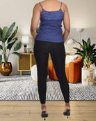 Dark Blue Tie Front Top - StylePhase SA