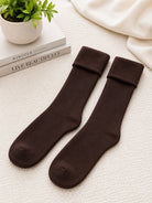 Dark Brown Rib 2 pairs Socks - StylePhase SA