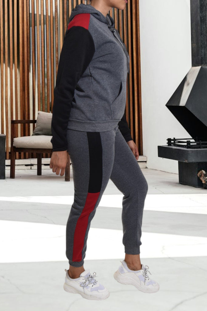 Dark Grey Fleece Tracksuit - StylePhase SA