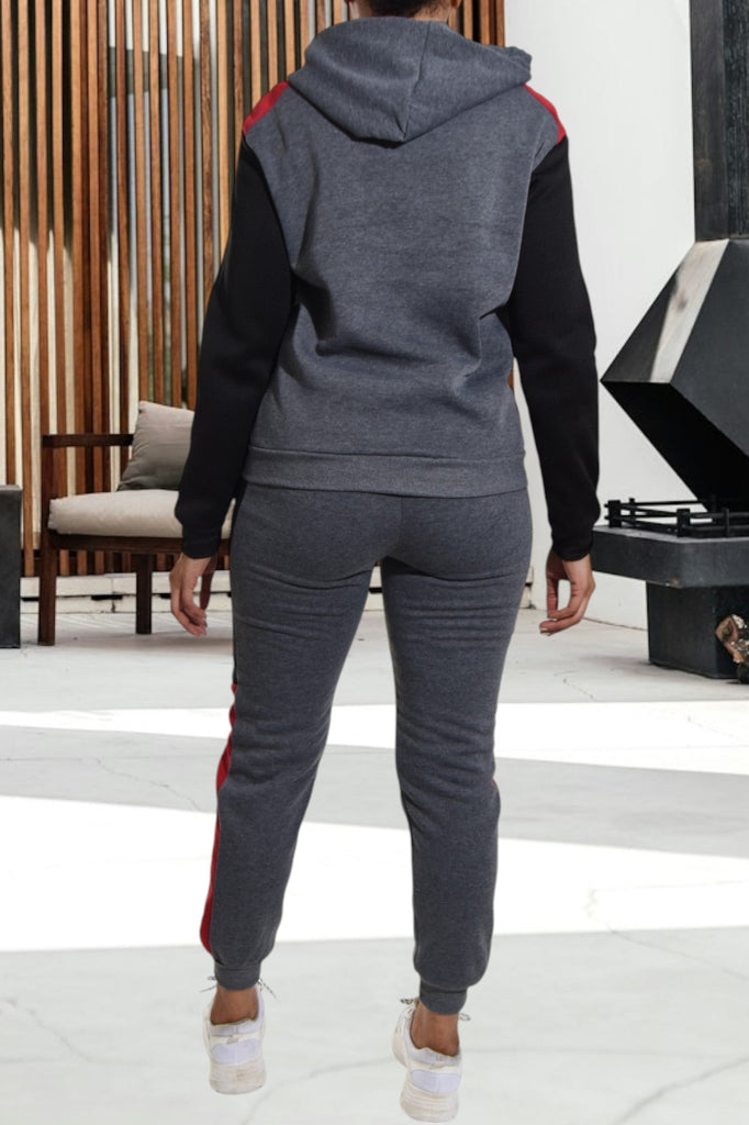 Dark Grey Fleece Tracksuit - StylePhase SA