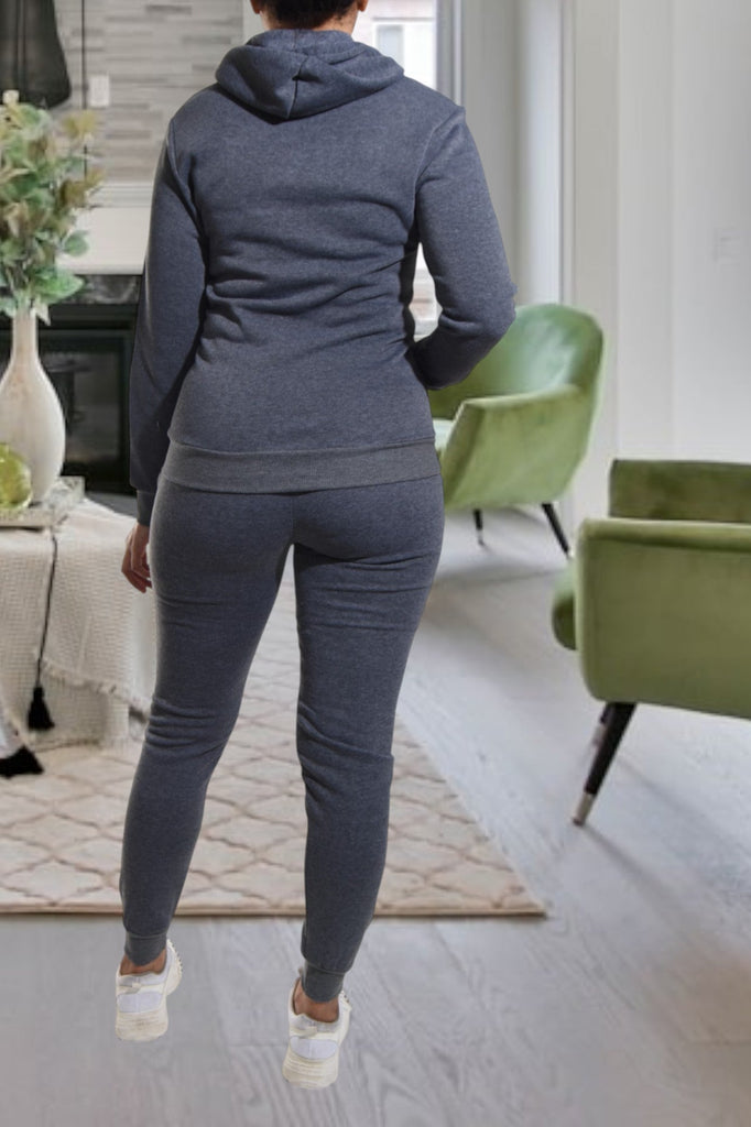 Dark Grey Graphic Tracksuit Set - StylePhase SA