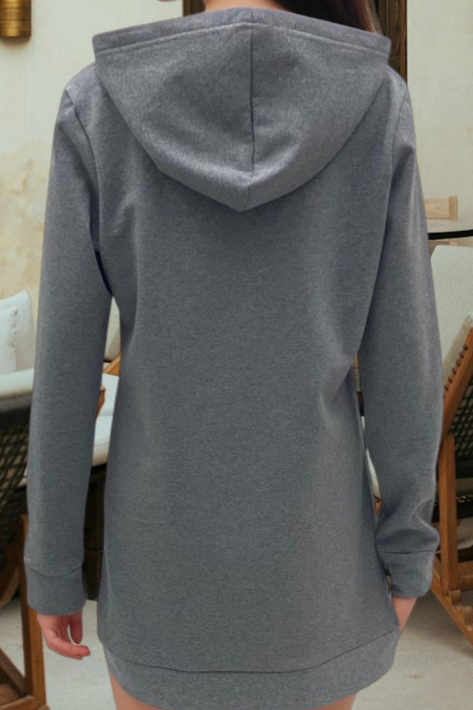 Dark Grey Hoody Dress - StylePhase SA