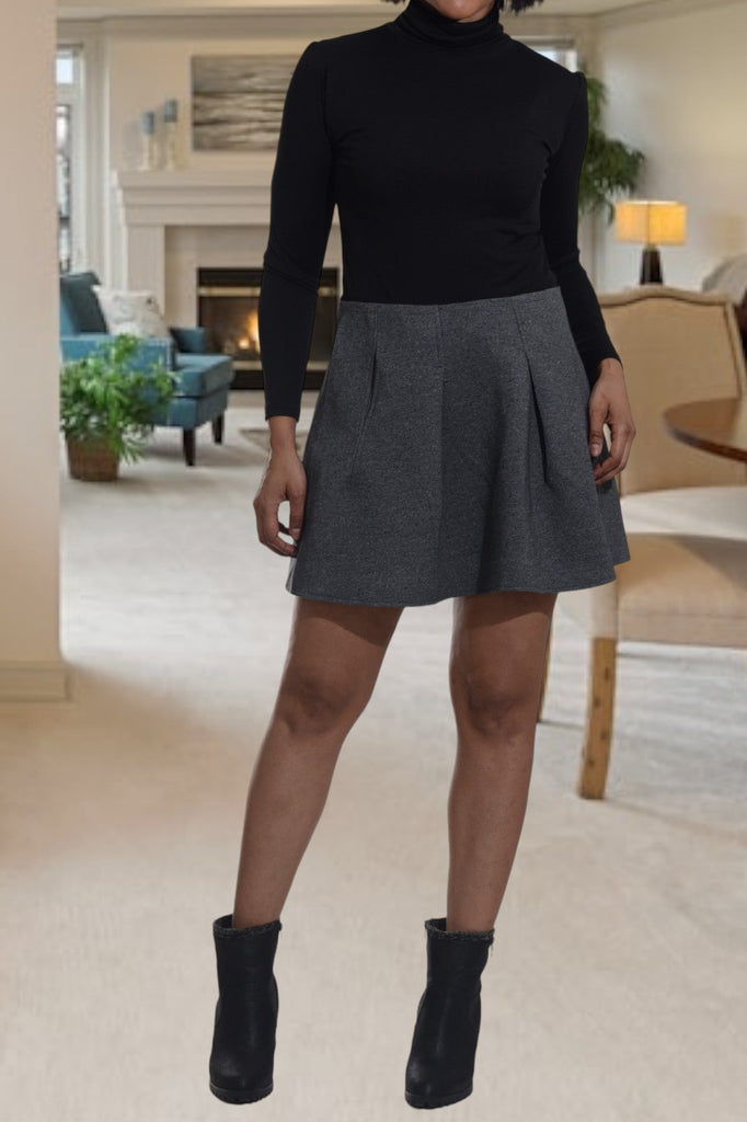 Dark Grey Stretch Skirt - StylePhase SA