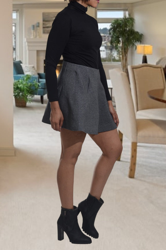 Dark Grey Stretch Skirt - StylePhase SA